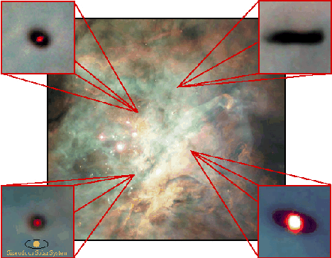أنظمة شمسية قيد الولادة في صورة مركبة التقطها المسيار Hubble الاعجاز العلمي في القرآن الكريم